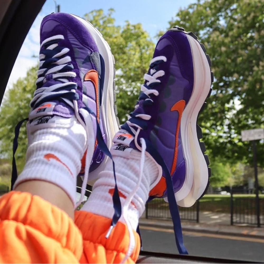 Sacai X Nike Vaporwaffle "Dark Iris"